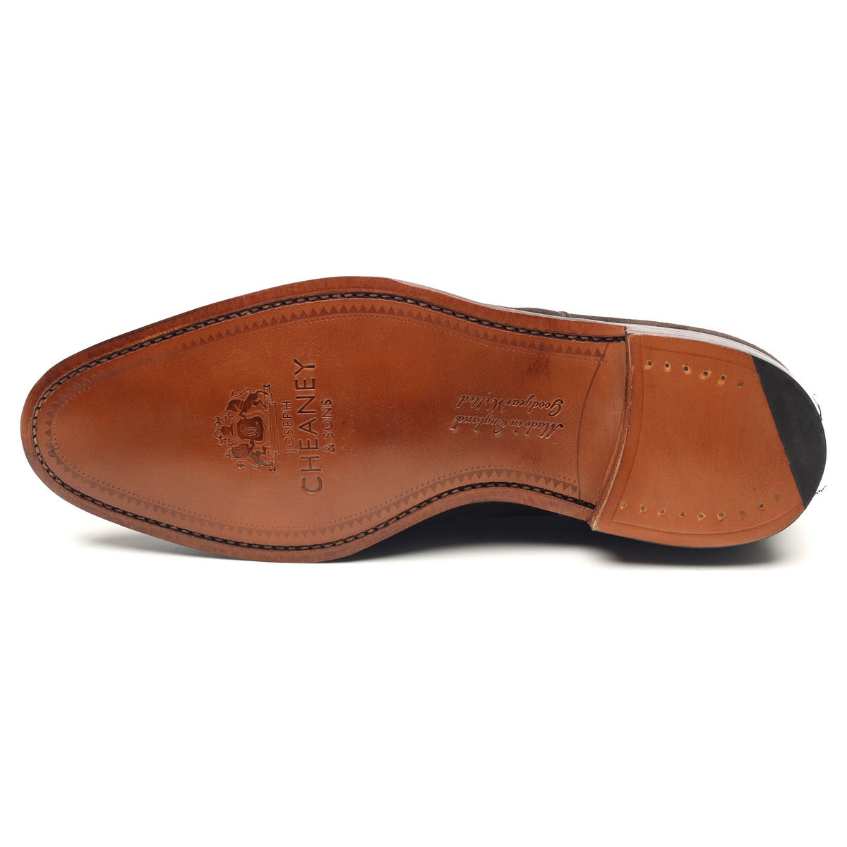&#39;Lime&#39; Brown Suede Oxford