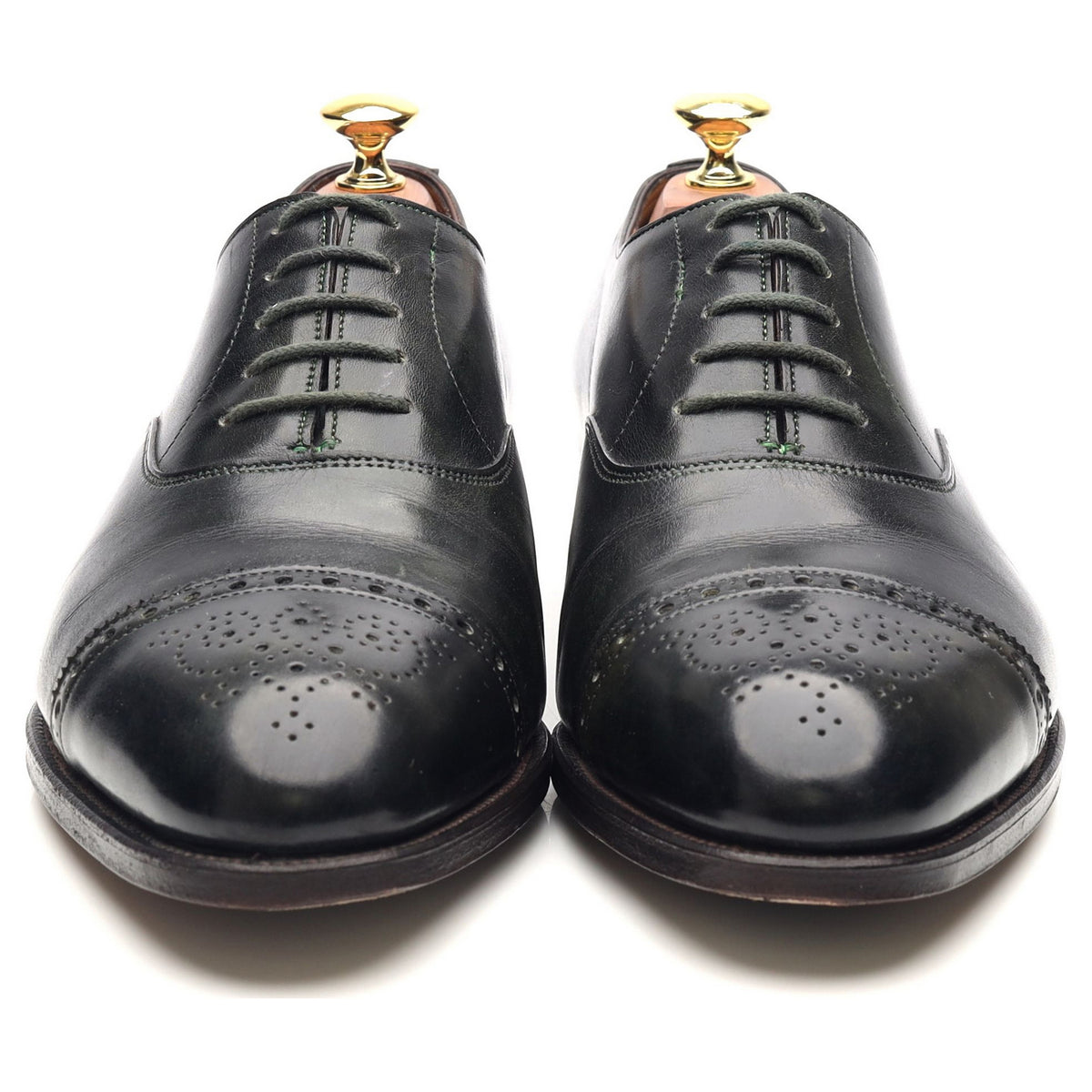 Paul Smith 'Westbourne' Green Leather Oxford UK 8 E - Abbot's Shoes