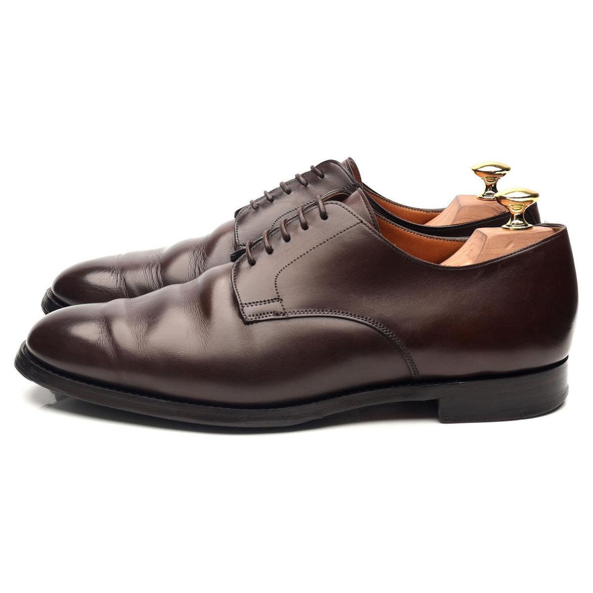 &#39;Albany II&#39; Dark Brown Leather Derby UK 8.5 F