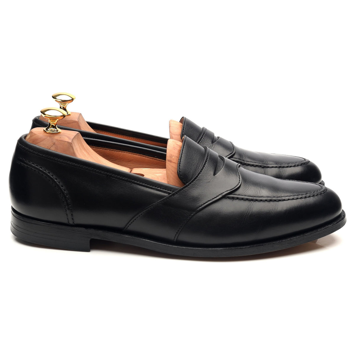 Anglo Italian &#39;Bradbourne&#39; Black Leather Loafers UK 10 E