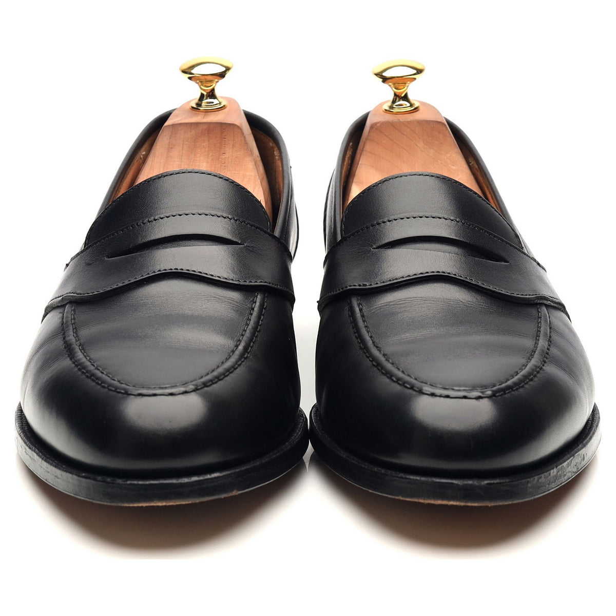 Anglo Italian &#39;Bradbourne&#39; Black Leather Loafers UK 10 E