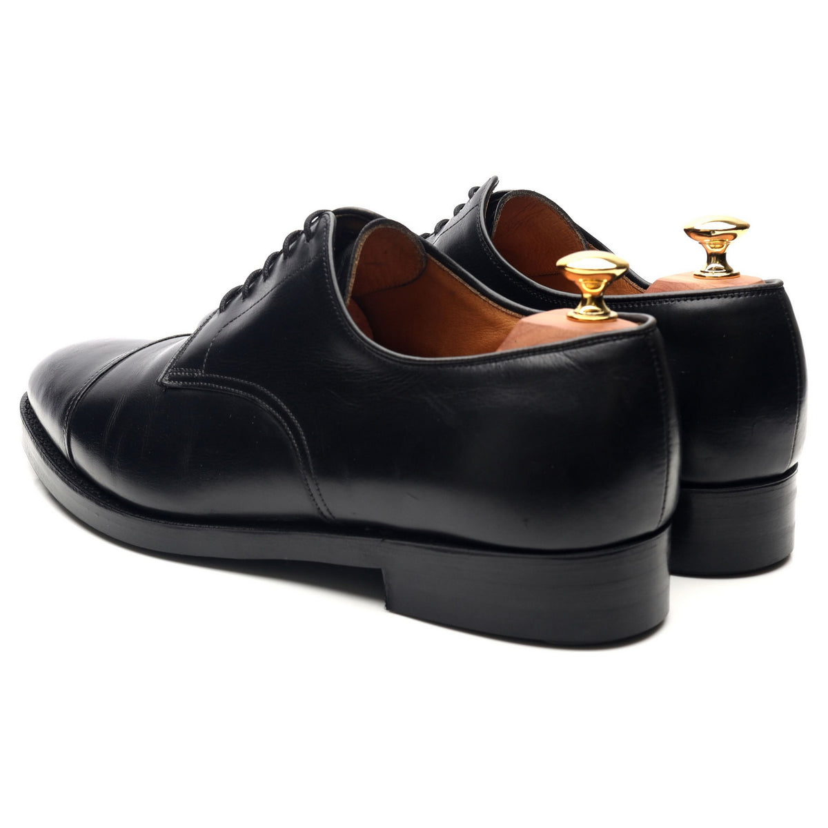 &#39;Bradford&#39; Black Leather Derby UK 9.5 G