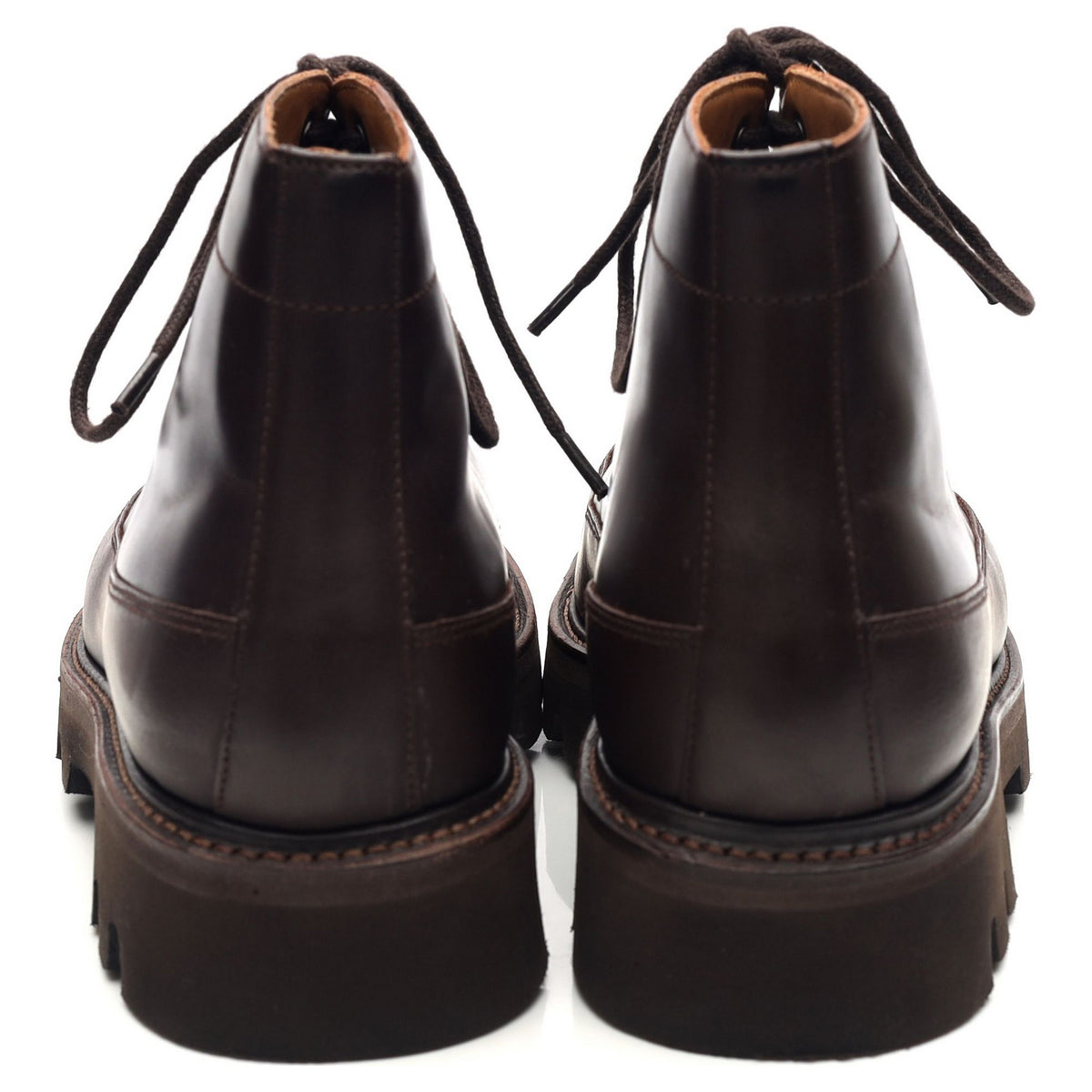 &#39;Augustus&#39; Dark Brown Leather Monkey Boots UK 6.5 G