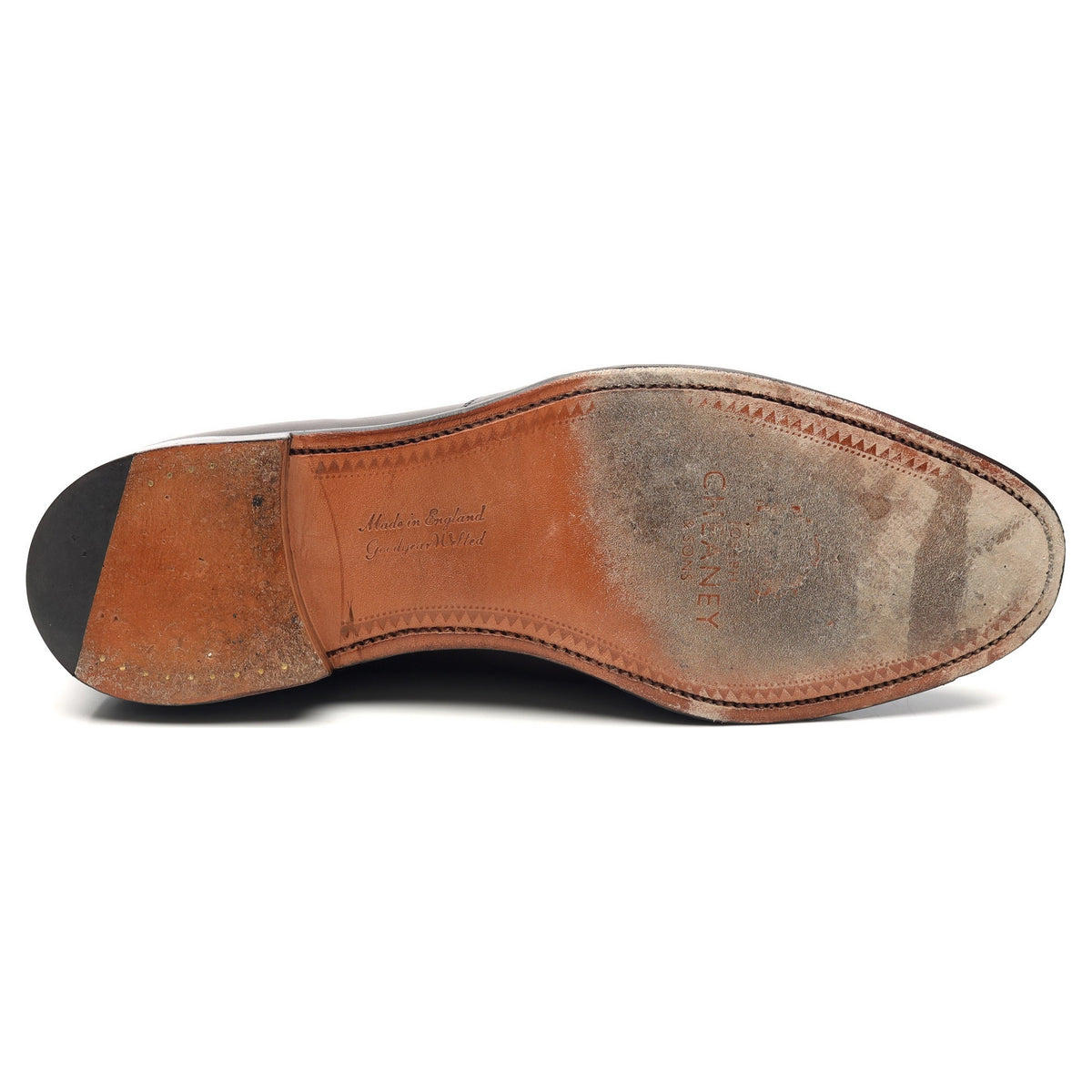 &#39;Gracechurch&#39; Dark Brown Leather Loafers UK 10.5 F
