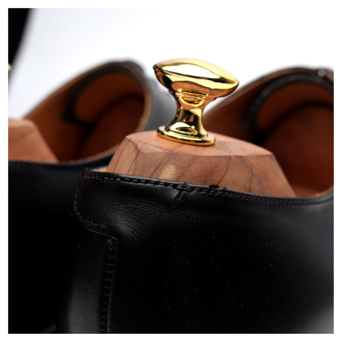 &#39;Hallam&#39; Black Leather Oxford UK 10 F