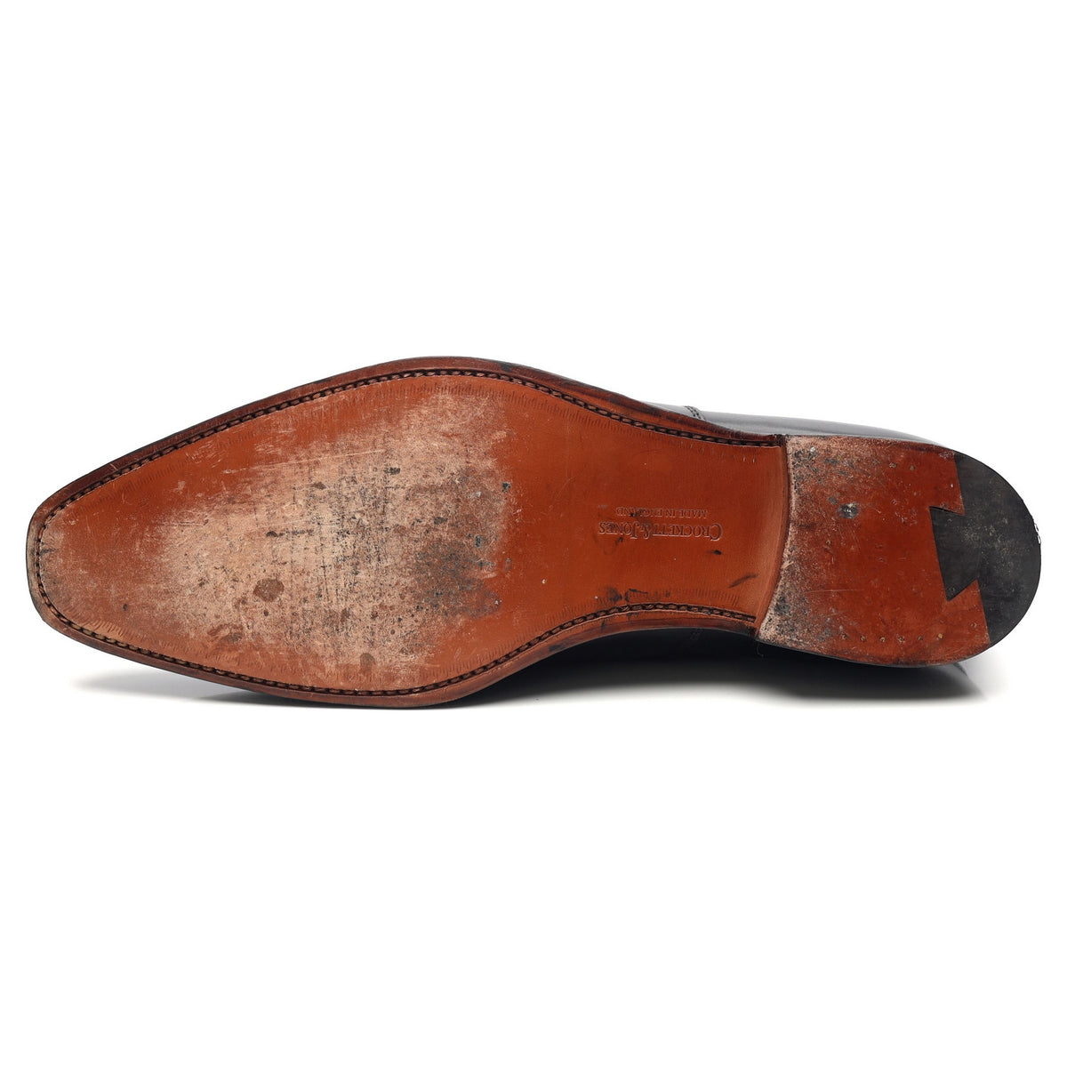 &#39;Hallam&#39; Black Leather Oxford UK 10 F