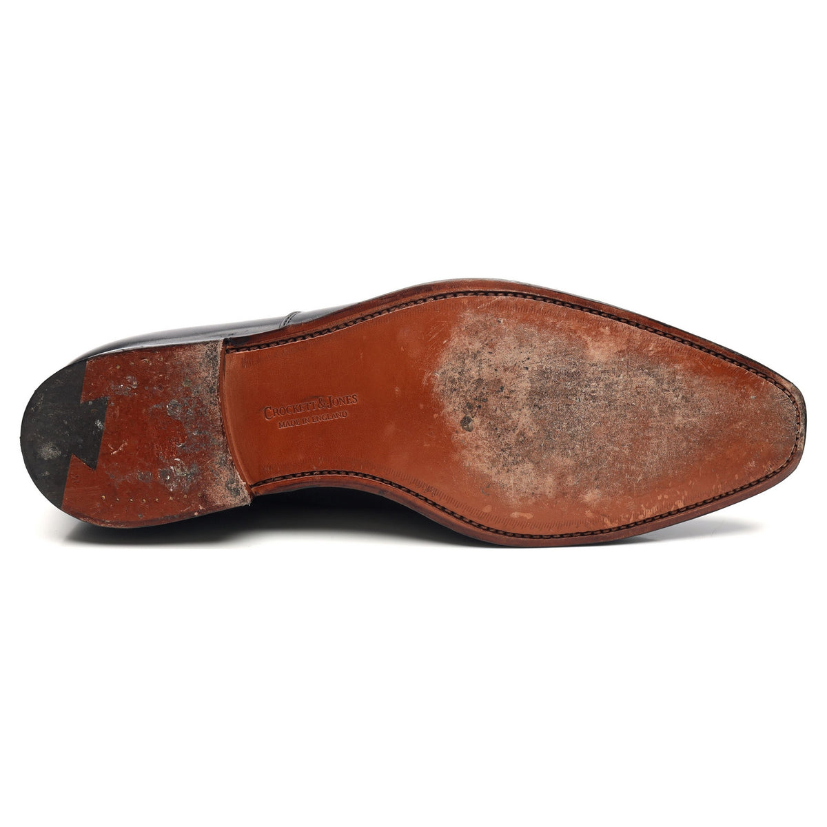 &#39;Hallam&#39; Black Leather Oxford UK 10 F