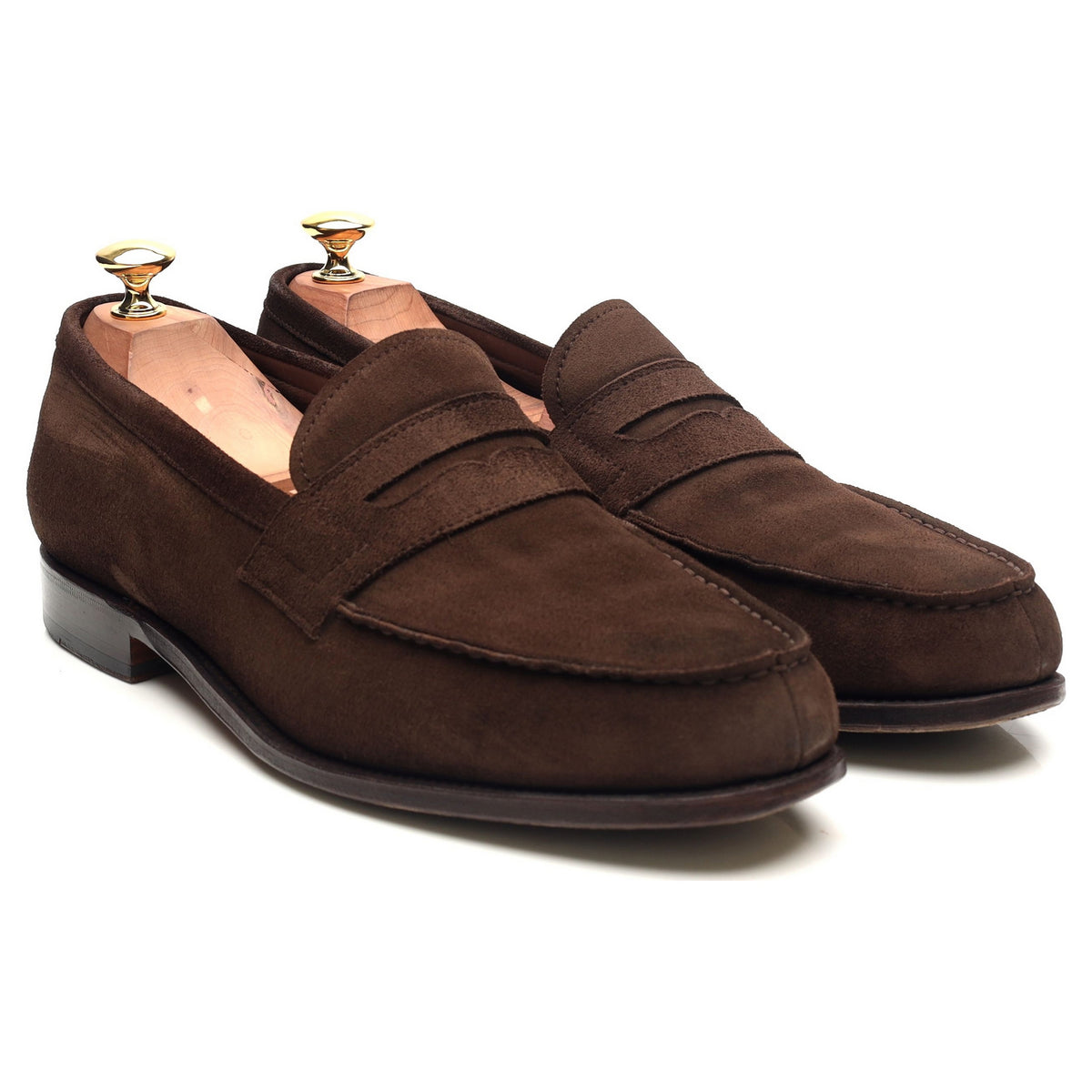 &#39;80579&#39; Dark Brown Suede Loafers UK 9.5 EE