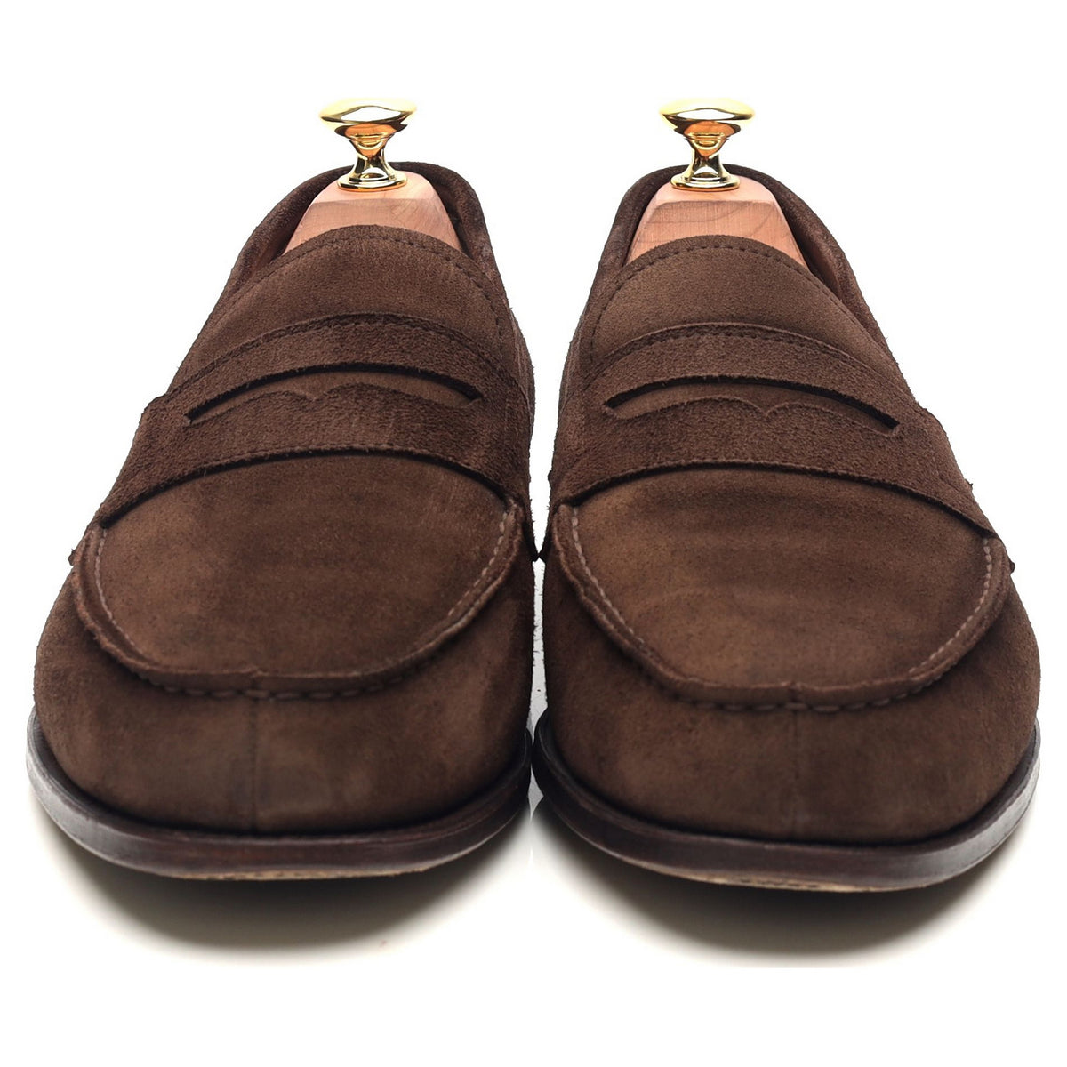 &#39;80579&#39; Dark Brown Suede Loafers UK 9.5 EE