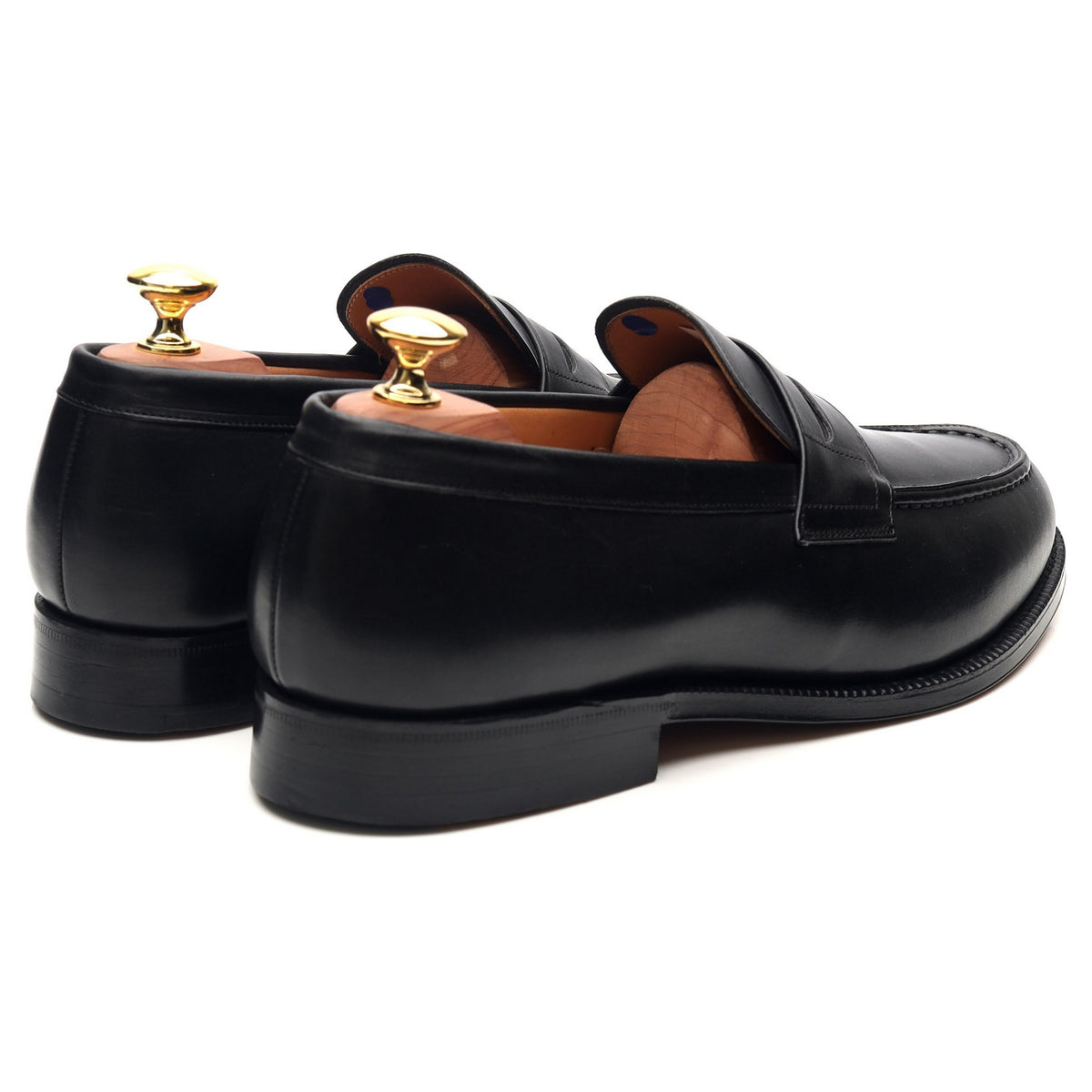 &#39;Darwin&#39; Black Leather Loafers UK 8.5 G