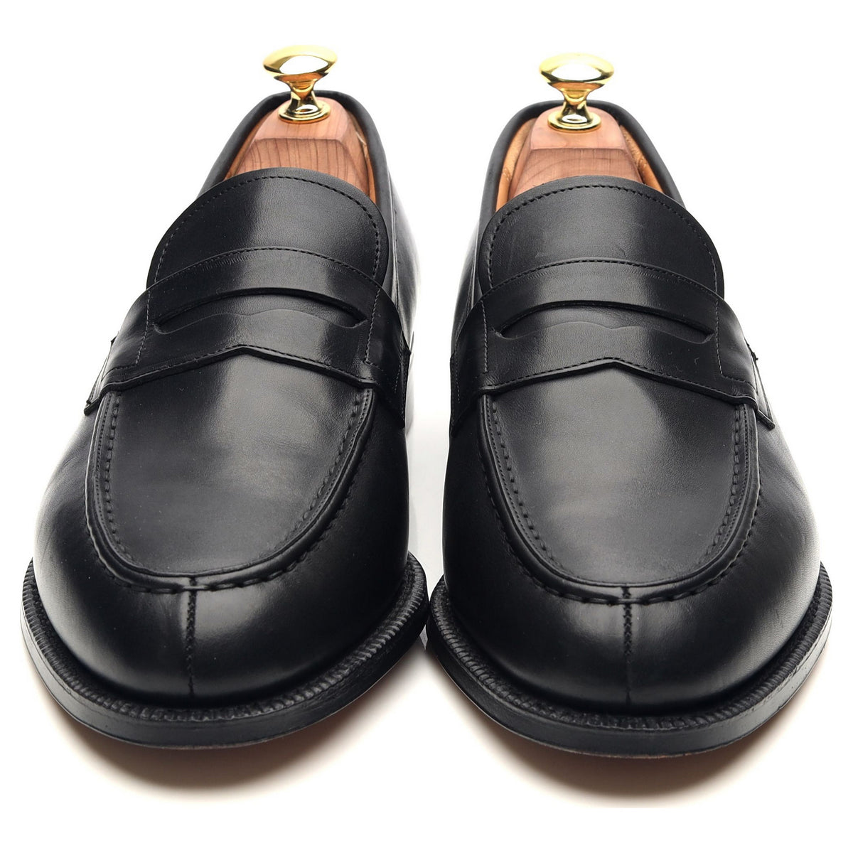 &#39;Darwin&#39; Black Leather Loafers UK 8.5 G