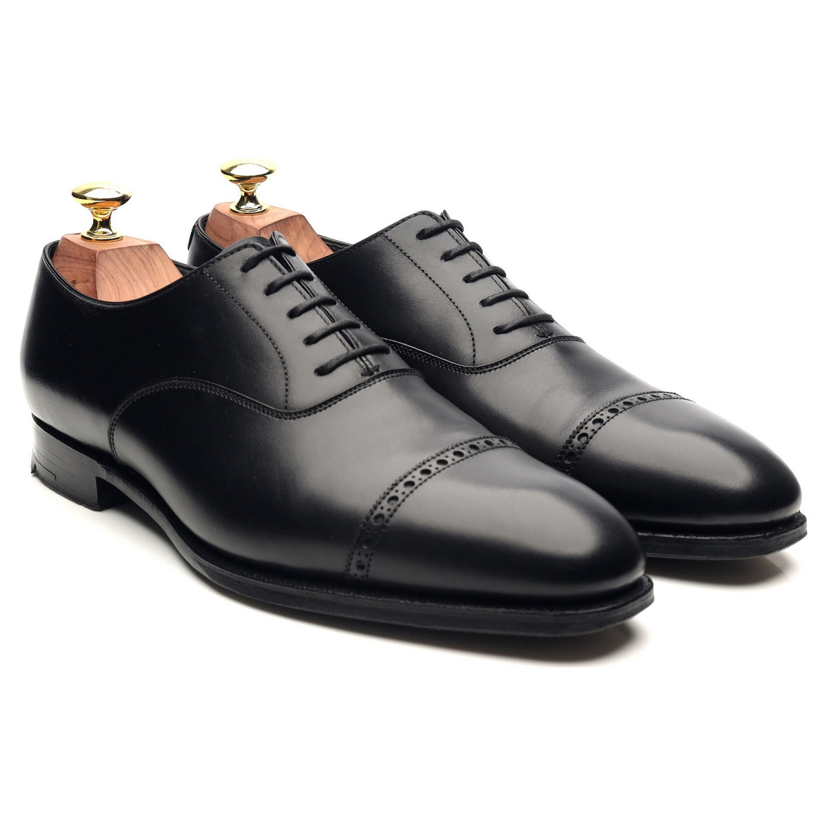 &#39;Belgrave&#39; Black Leather Oxford UK 7.5 E