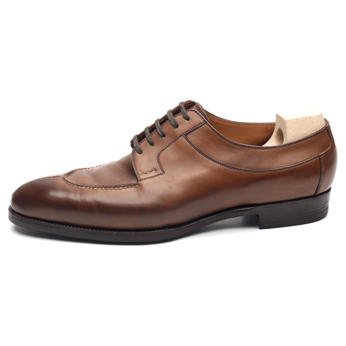 &#39;580A&#39; Brown Leather Split Toe Derby UK 11 F
