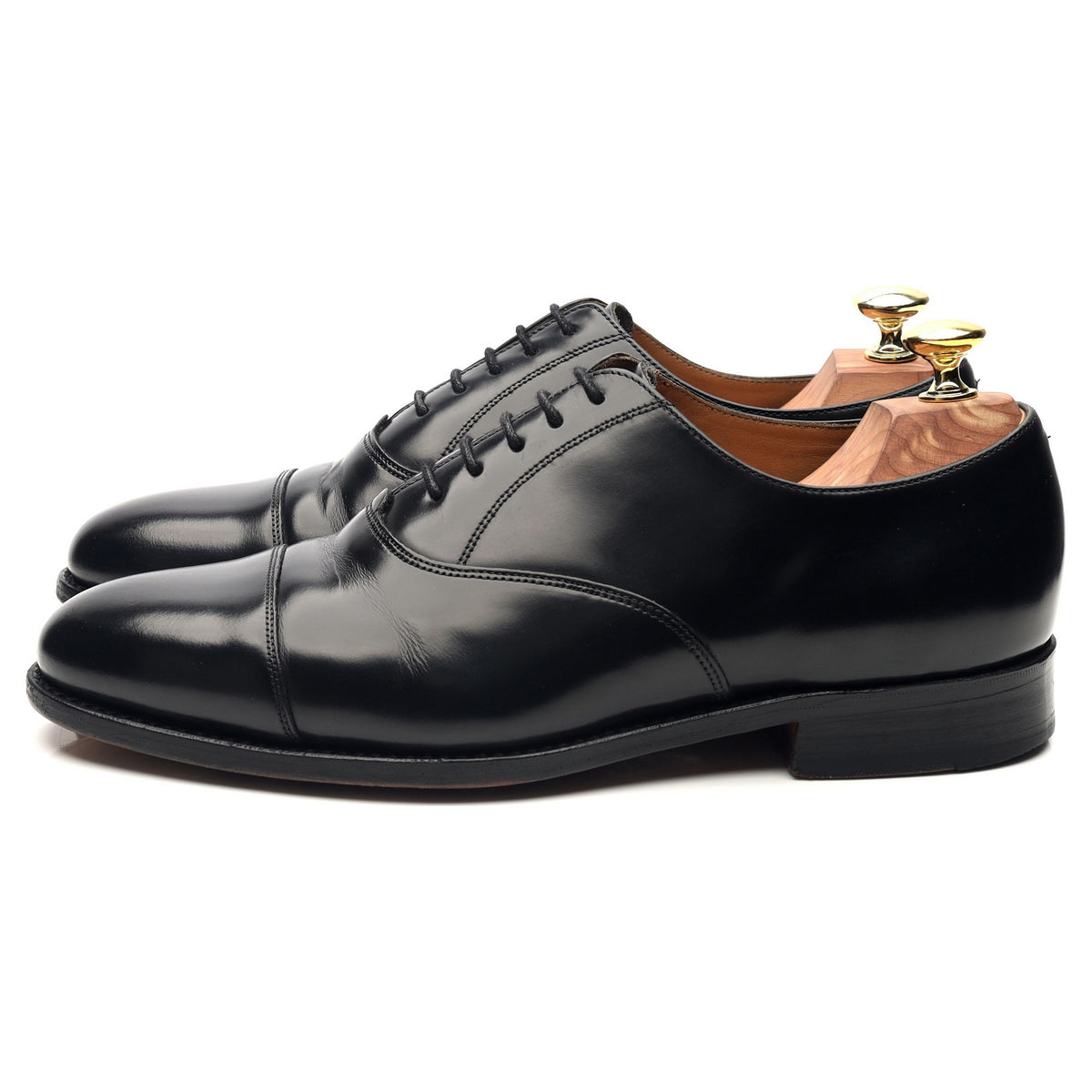 &#39;Luton&#39; Black Leather Oxford UK 7.5 G