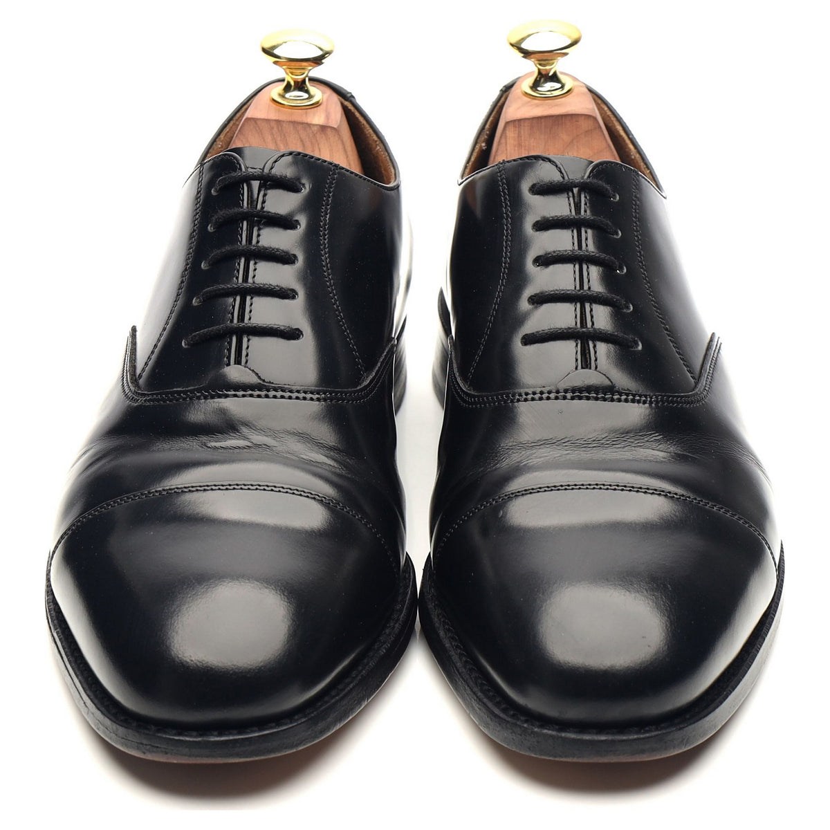 &#39;Luton&#39; Black Leather Oxford UK 7.5 G