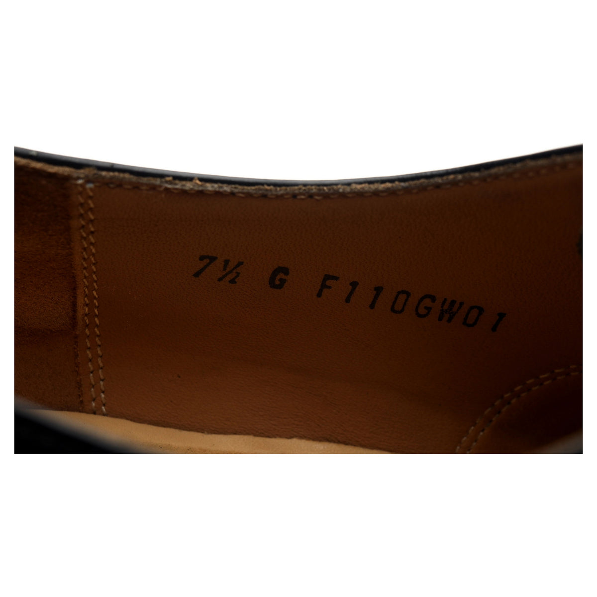 &#39;Luton&#39; Black Leather Oxford UK 7.5 G
