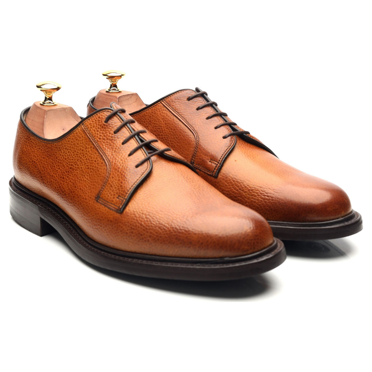 &#39;Nairn&#39; Tan Brown Leather Derby UK 9 F