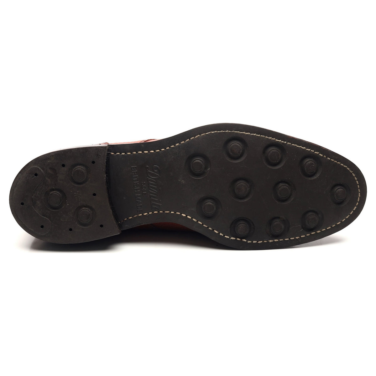 &#39;Chiswick&#39; Tan Brown Leather Split Toe Derby UK 8.5 F
