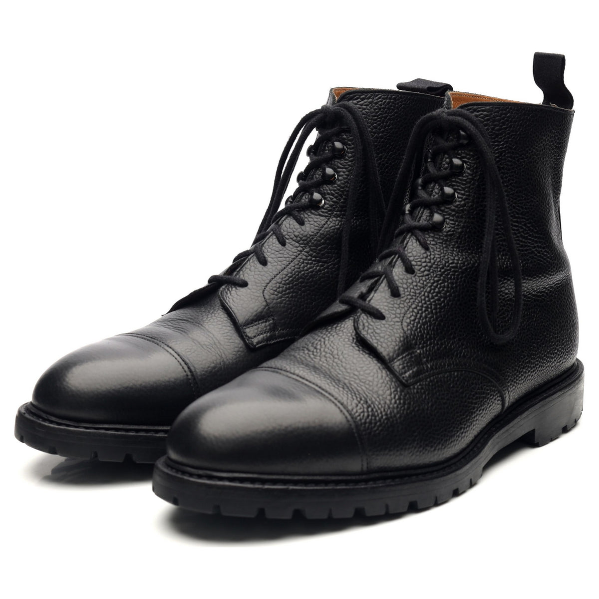 &#39;Coniston&#39; Black Leather Boots UK 10 E
