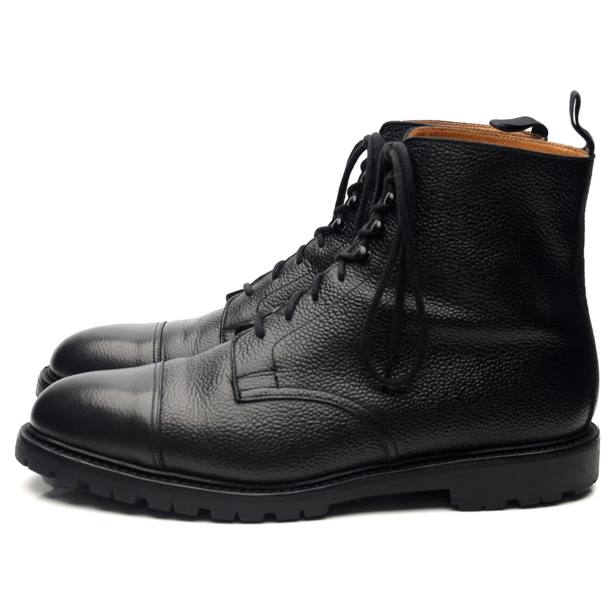 &#39;Coniston&#39; Black Leather Boots UK 10 E
