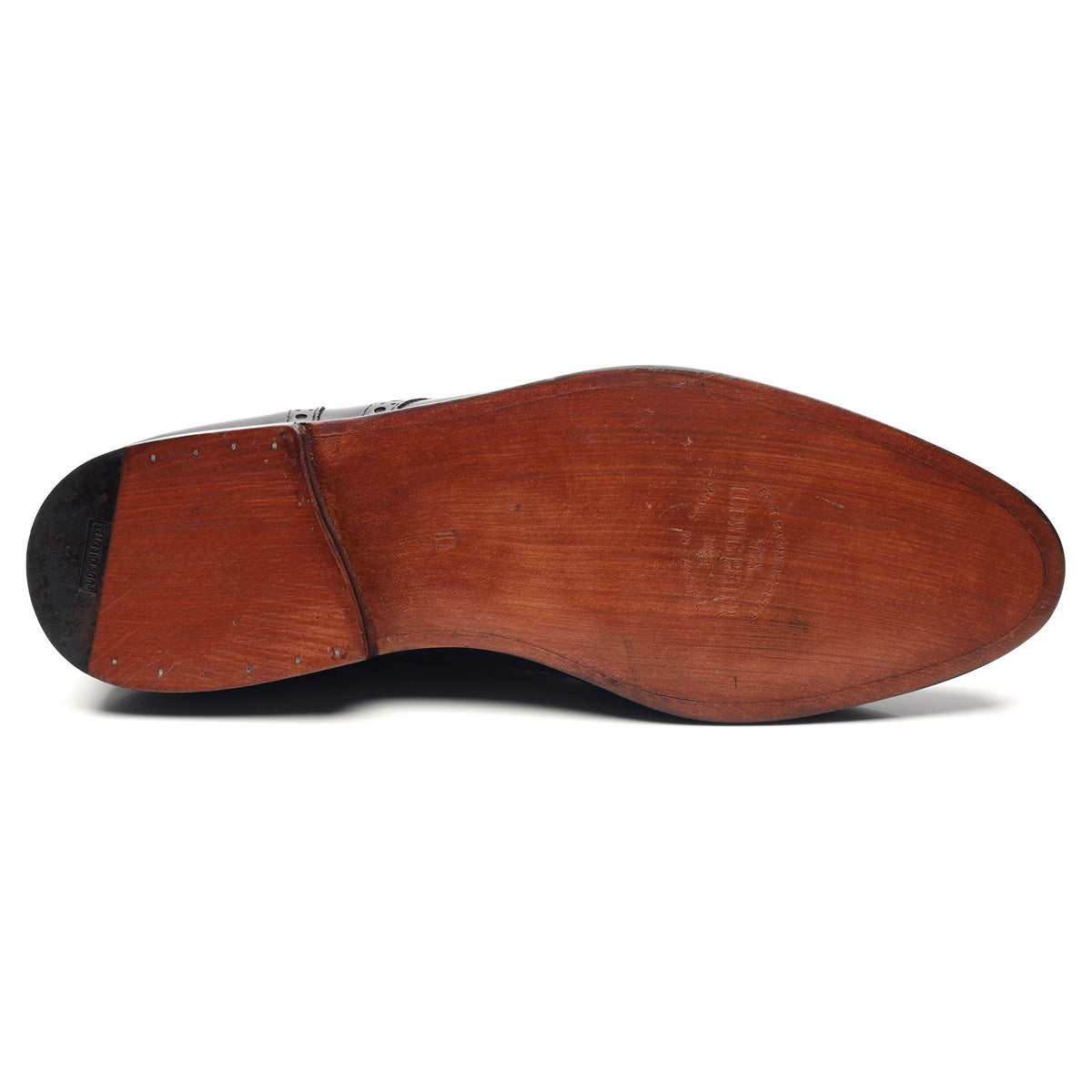 &#39;Alt-Wiener&#39; Black Leather Derby Brogues UK 11 F
