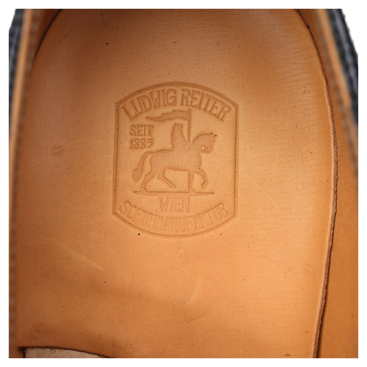 &#39;Alt-Wiener&#39; Black Leather Derby Brogues UK 11 F