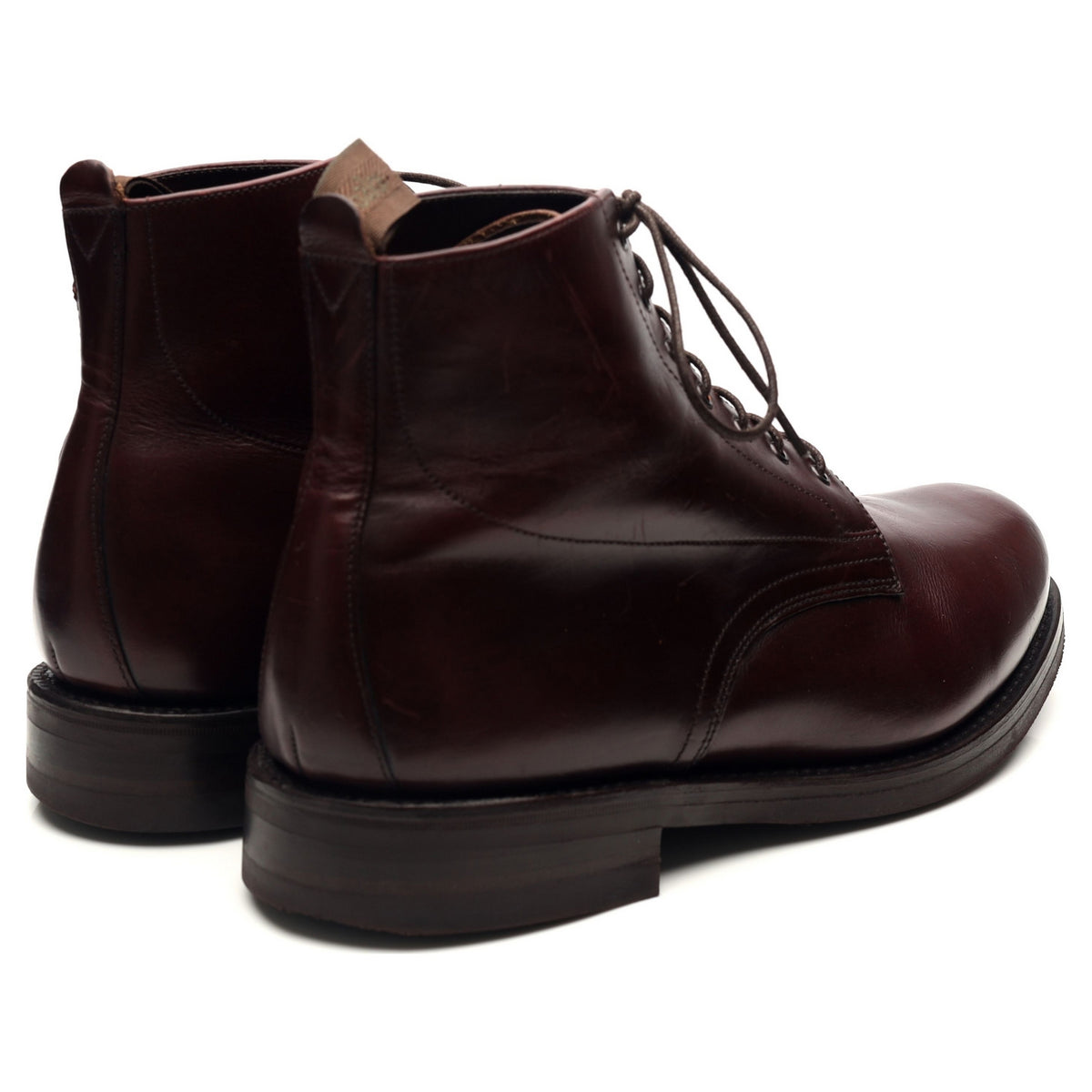 1880 &#39;Hebden&#39; Burgundy Derby Boots UK 8 G