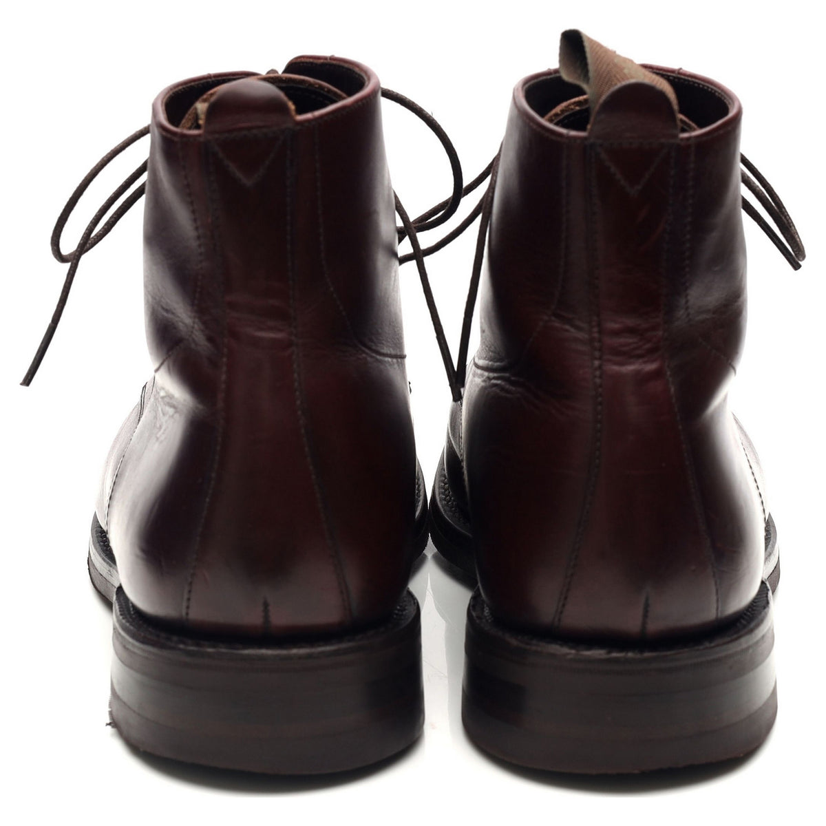 1880 &#39;Hebden&#39; Burgundy Derby Boots UK 8 G