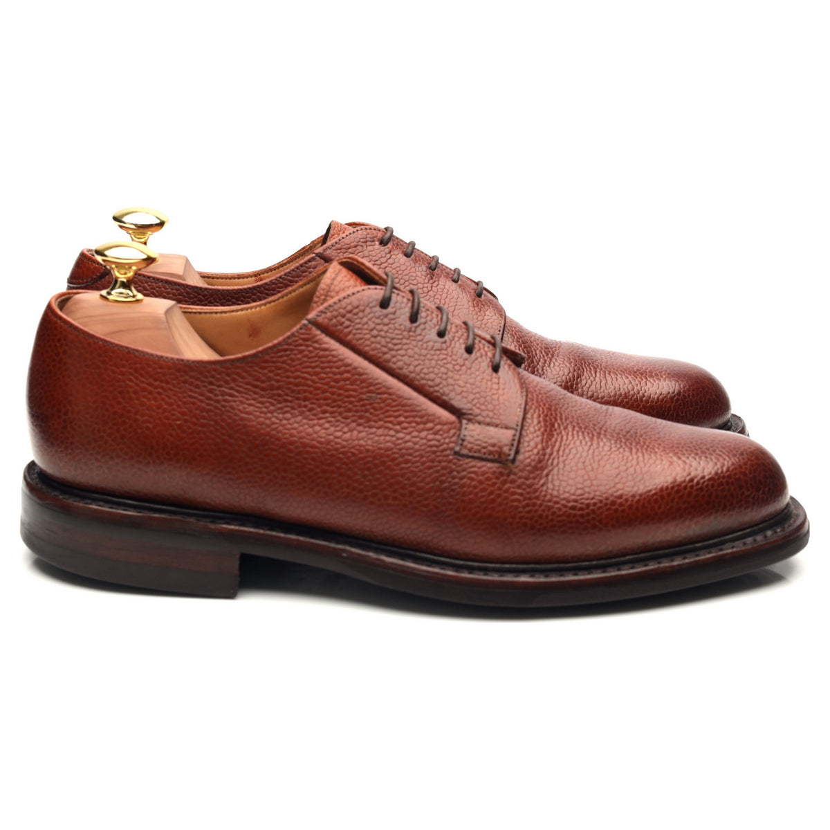 New &amp; Lingwood Tan Brown Leather Derby UK 8 F