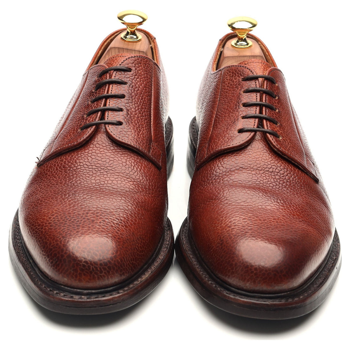 New &amp; Lingwood Tan Brown Leather Derby UK 8 F