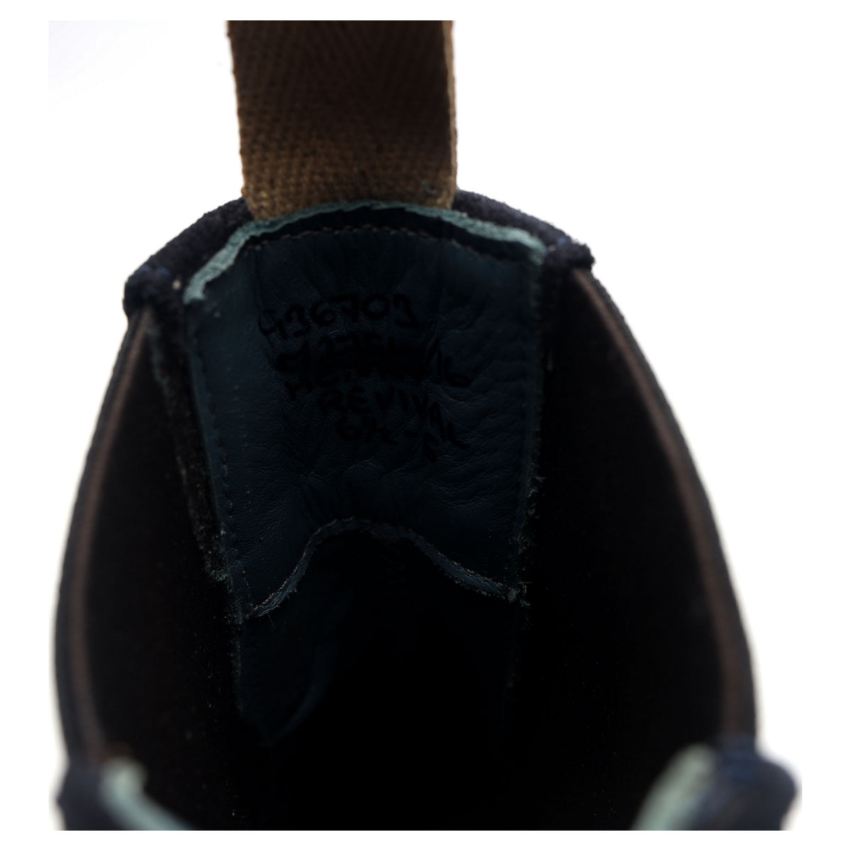 &#39;Henry&#39; Navy Blue Suede Dealer Boots UK 6.5