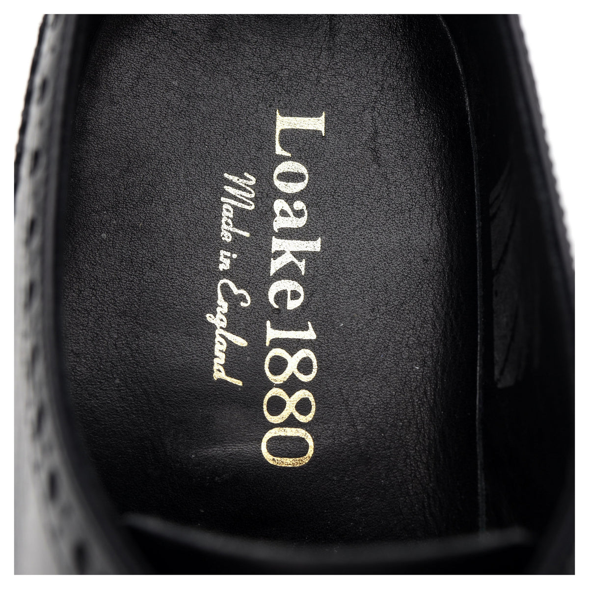 1880 &#39;Chester 2&#39; Black Leather Derby Brogues UK 7 F