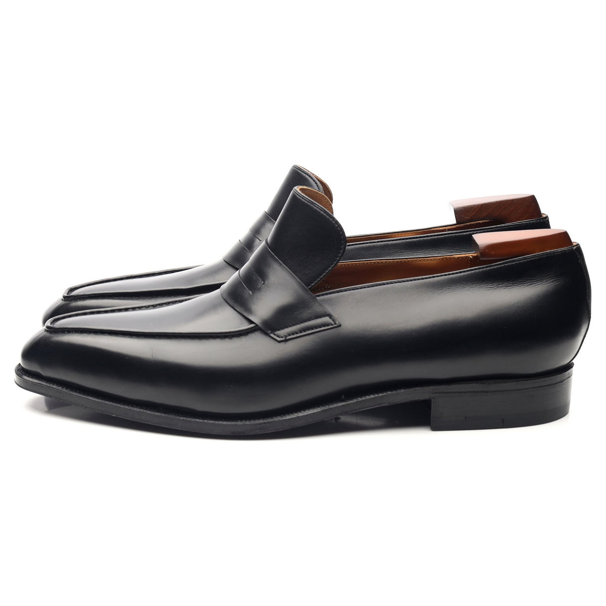 &#39;Yawl&#39; Black Leather Loafers UK 9 E