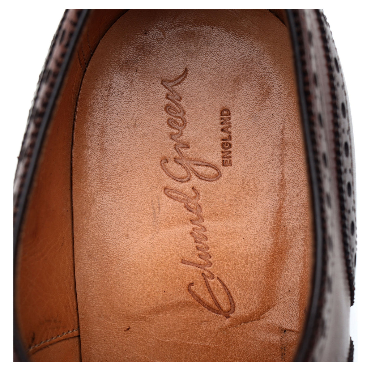 &#39;Malvern&#39; Brown Leather Brogues UK 7.5 E