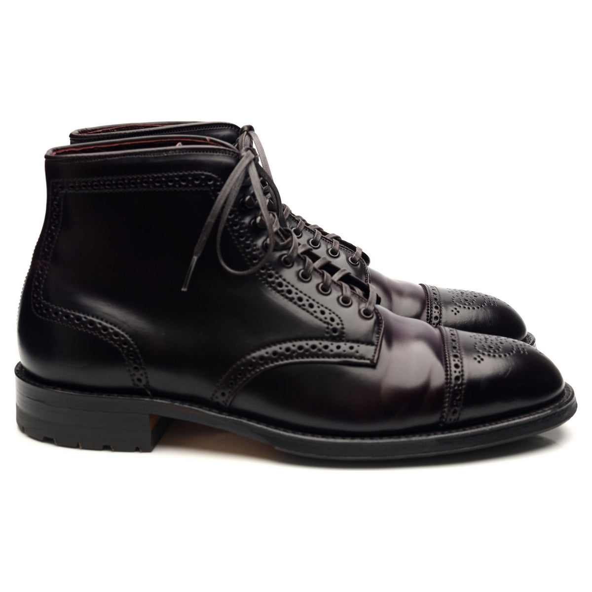 &#39;3980HC&#39; Burgundy Cordovan Leather Boots UK 10.5 US 11