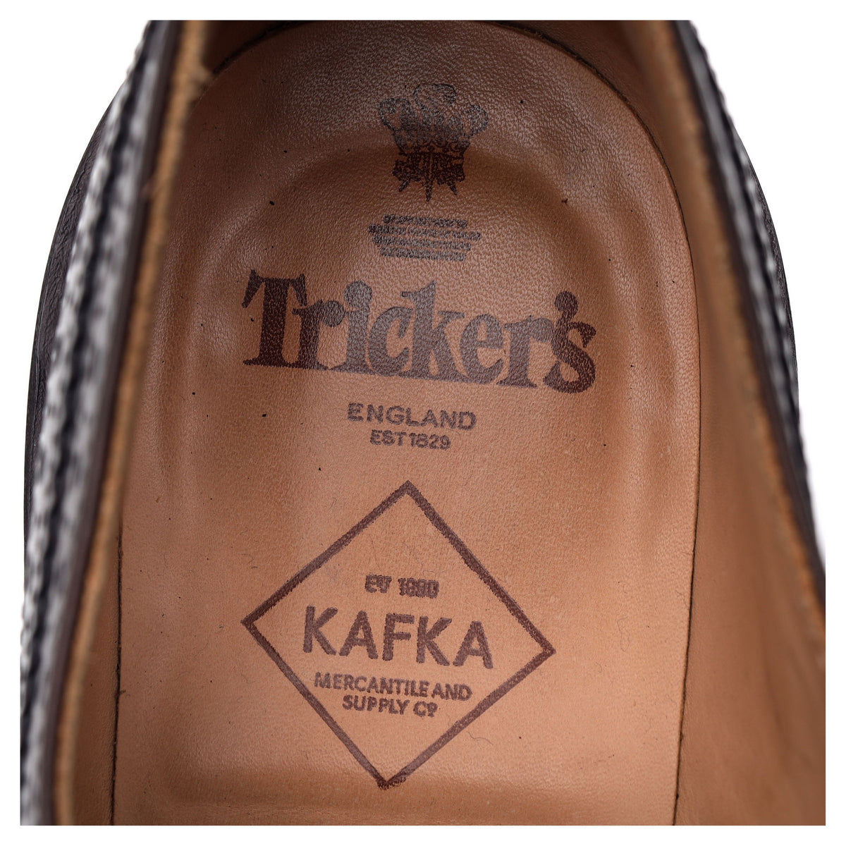 Kafka &#39;Bourton&#39; Dark Brown Leather Derby Brogues UK 9.5