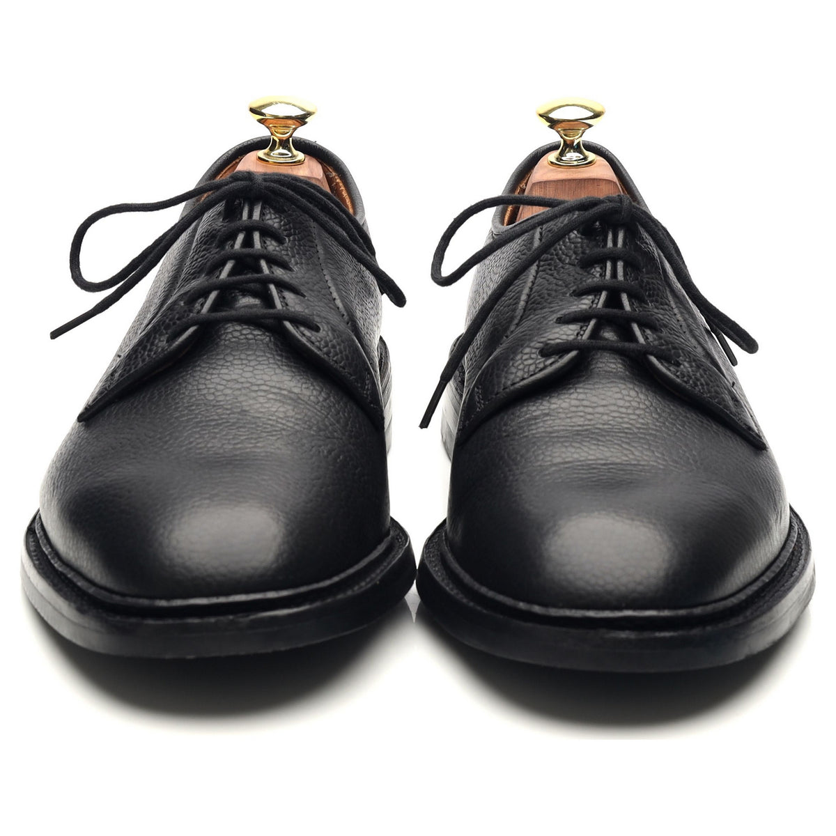 &#39;Robert&#39; Black Leather Derby UK 7