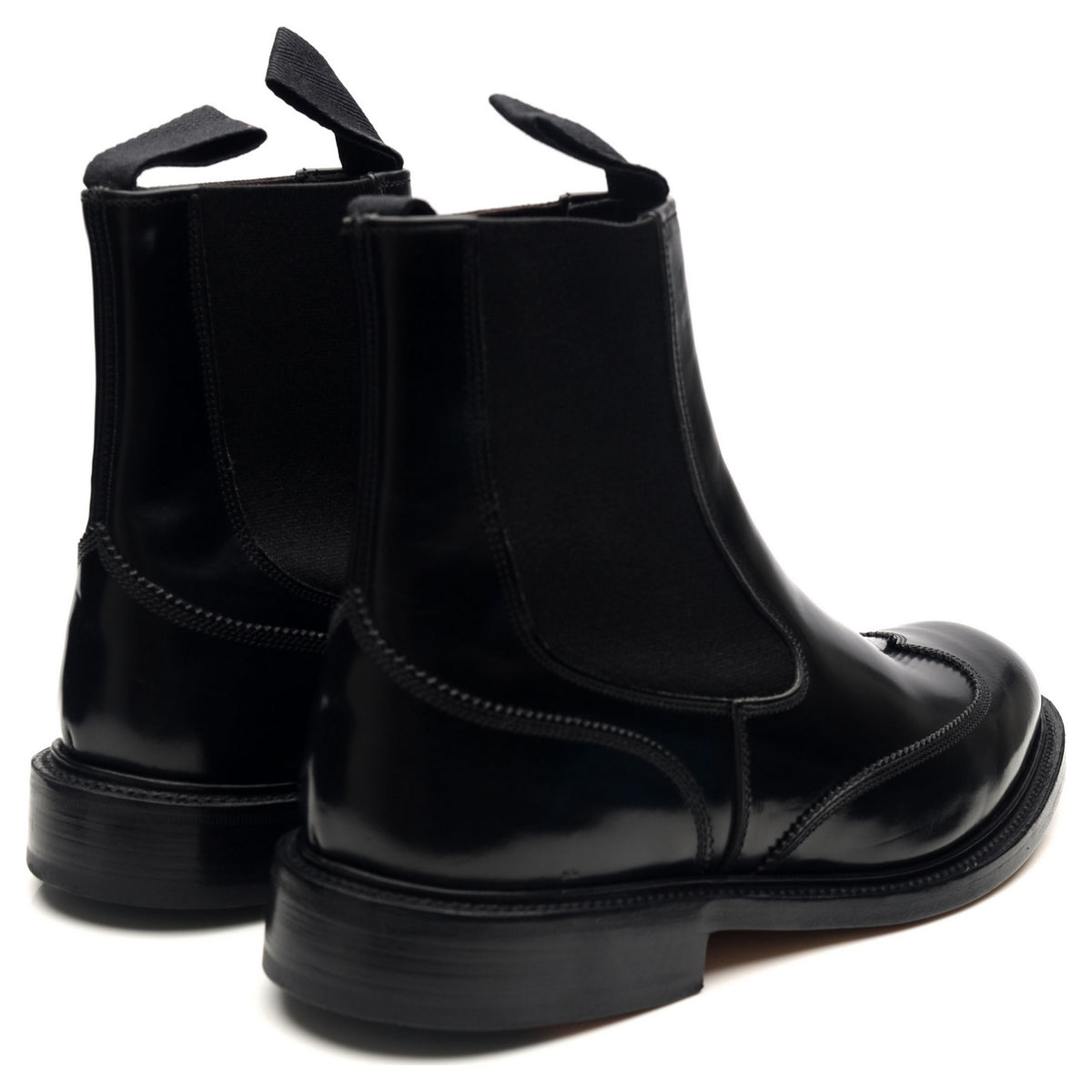 &#39;Finlay&#39; Black Leather Chelsea Boots UK 6.5
