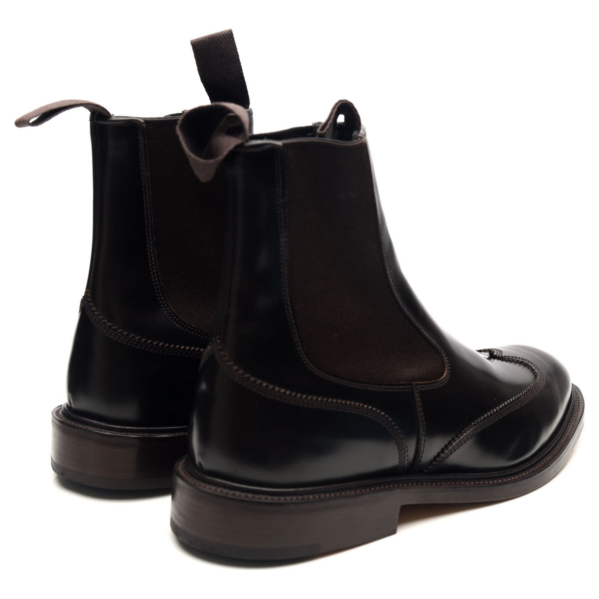 &#39;Finlay&#39; Dark Brown Leather Chelsea Boots UK 6.5