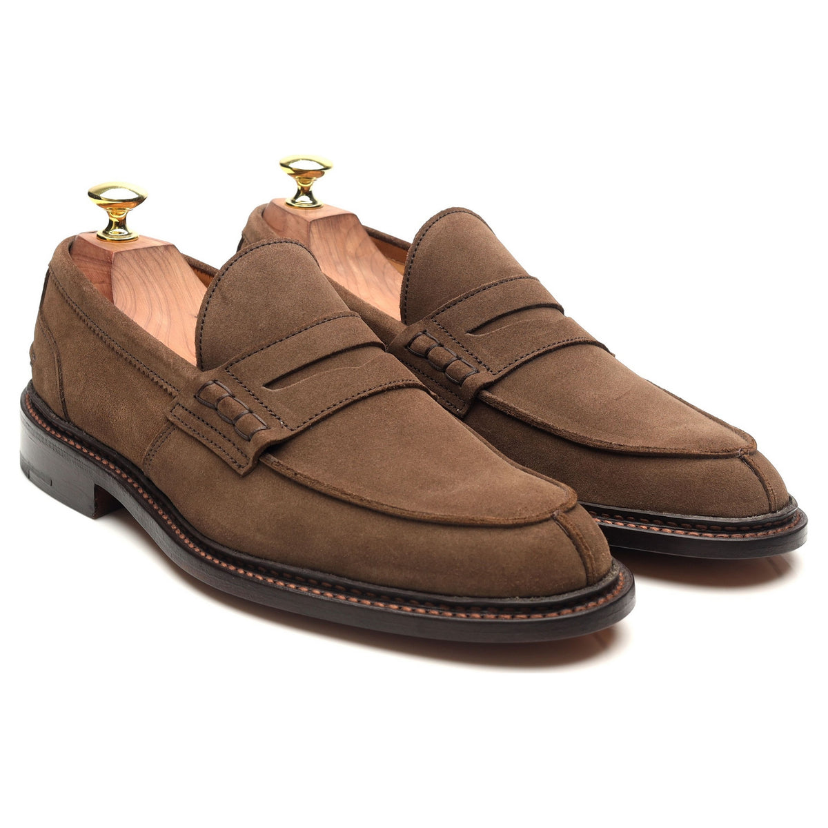 &#39;James&#39; Light Brown Suede Loafers UK 7
