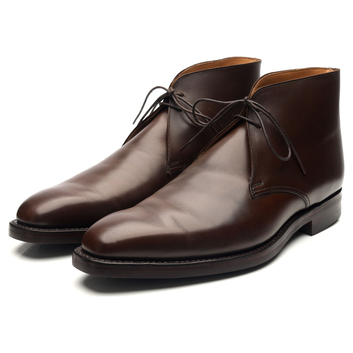 &#39;Tetbury&#39; Dark Brown Leather Chukka Boots UK 9.5 E