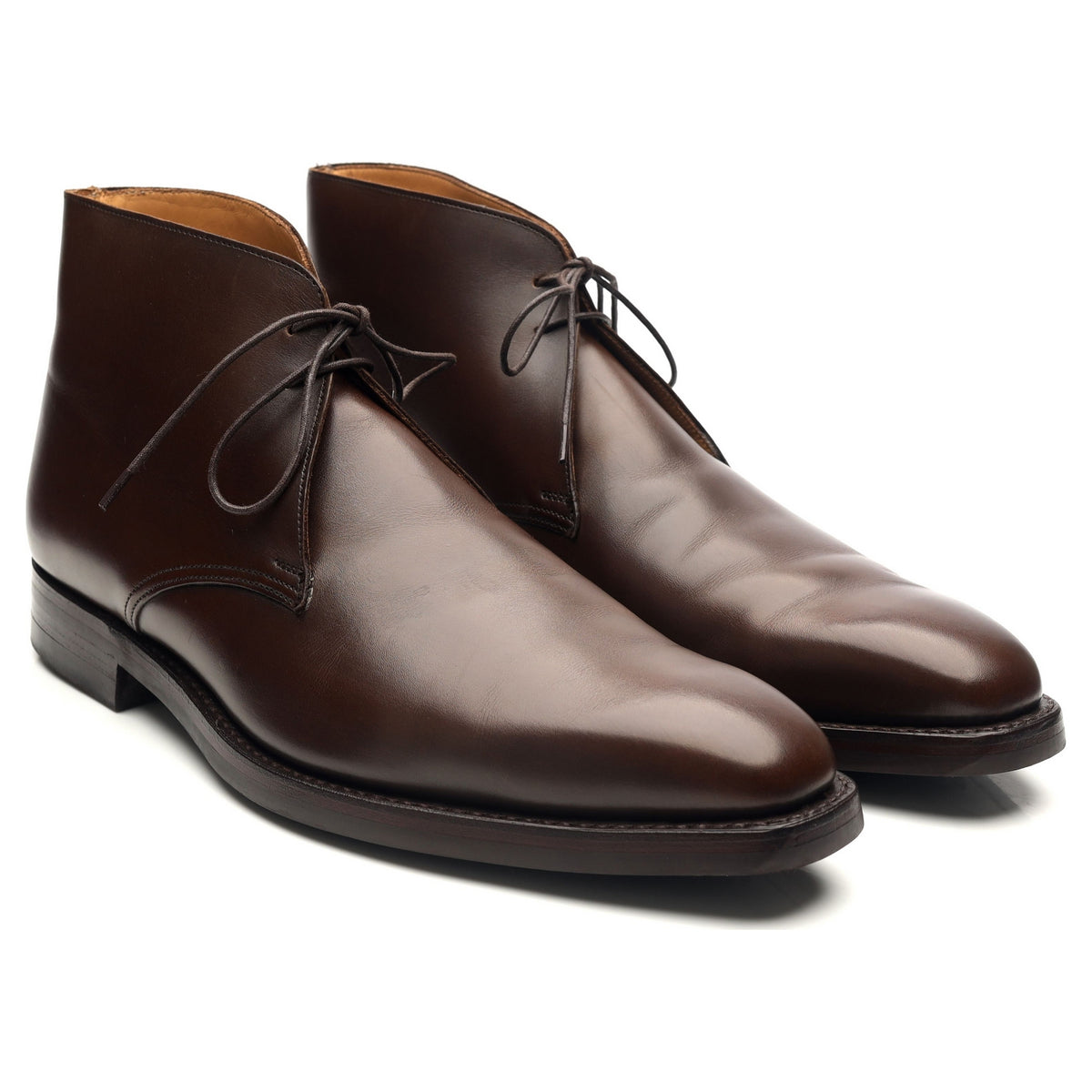 &#39;Tetbury&#39; Dark Brown Leather Chukka Boots UK 9.5 E