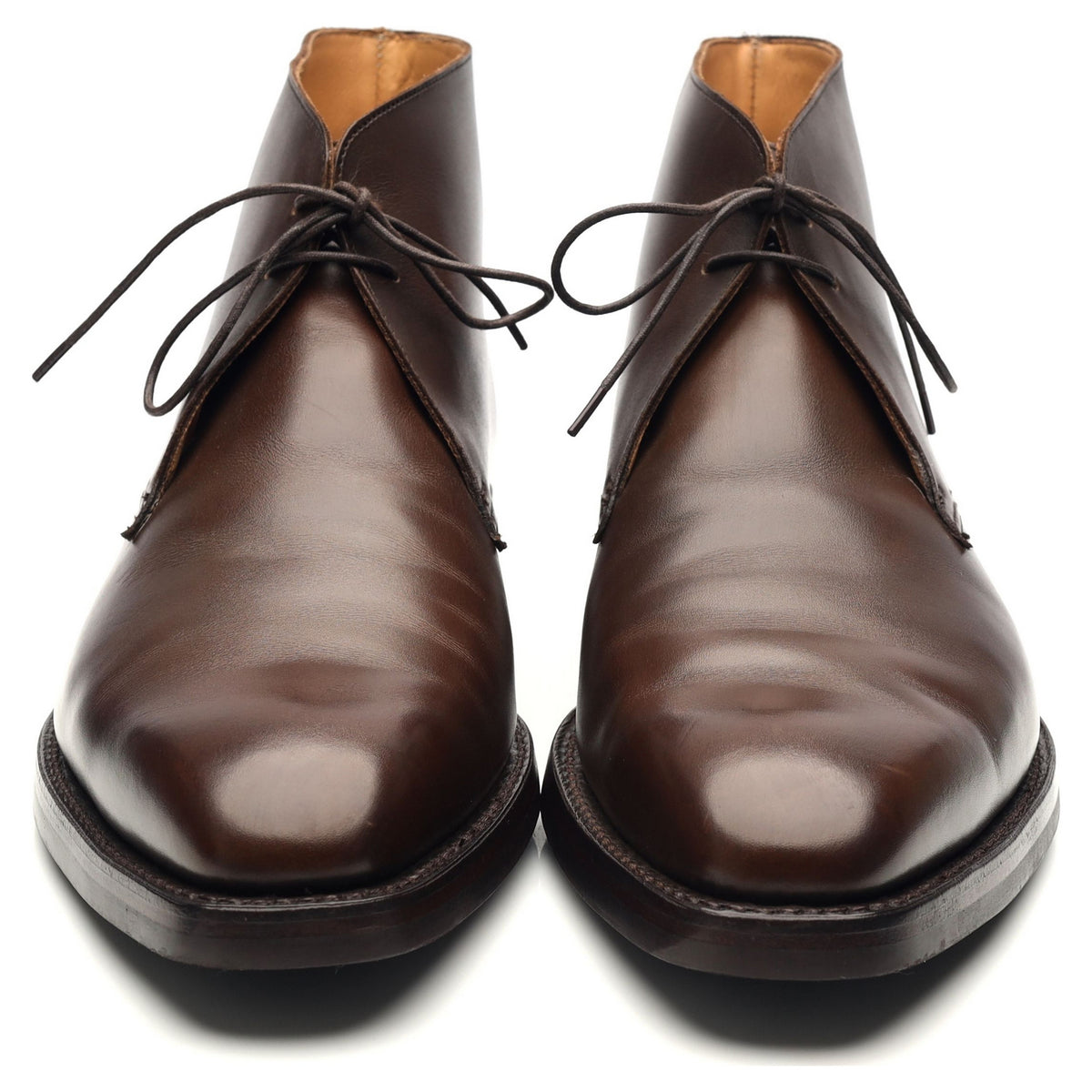 &#39;Tetbury&#39; Dark Brown Leather Chukka Boots UK 9.5 E