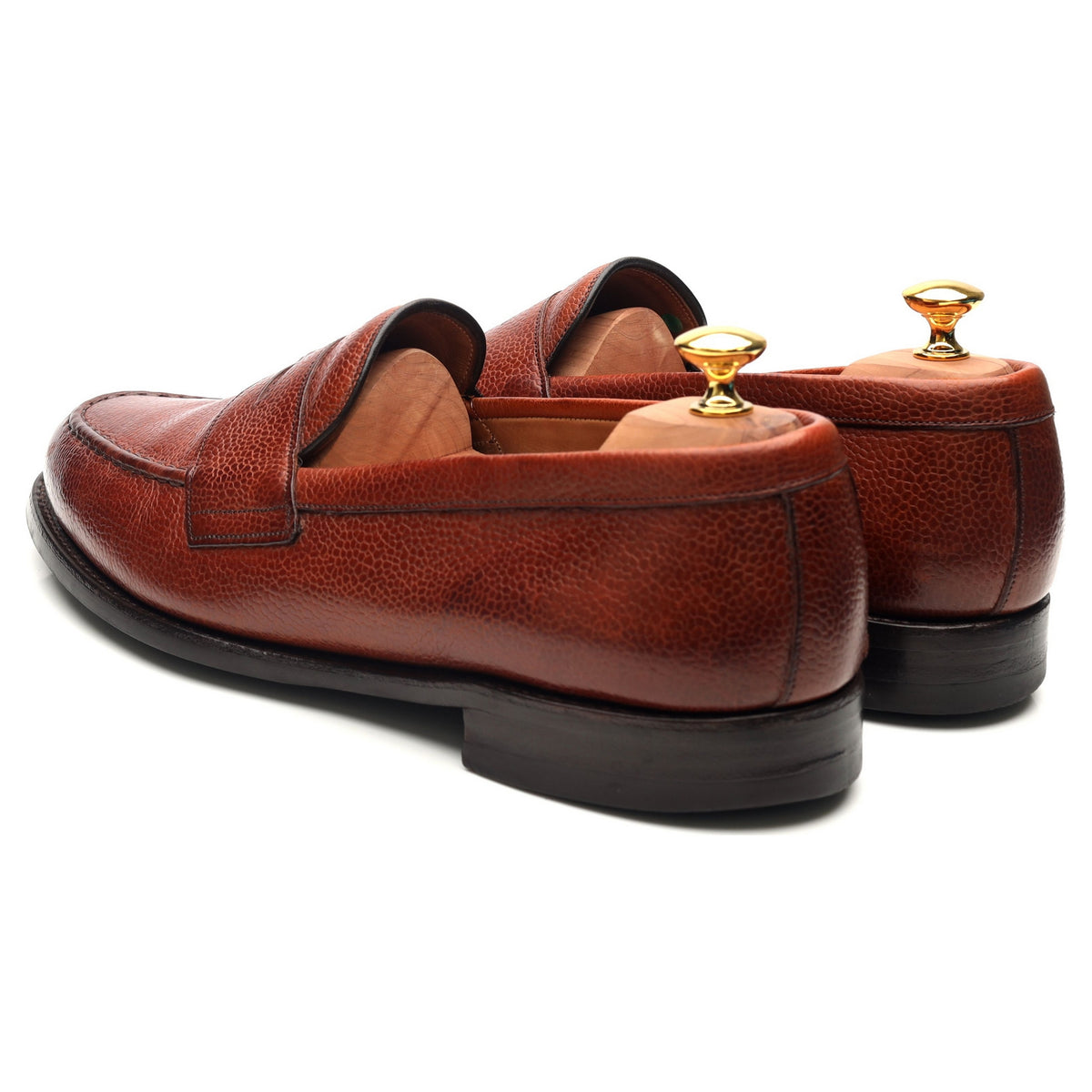 &#39;Howard&#39; Tan Brown Leather Loafers UK 11 F