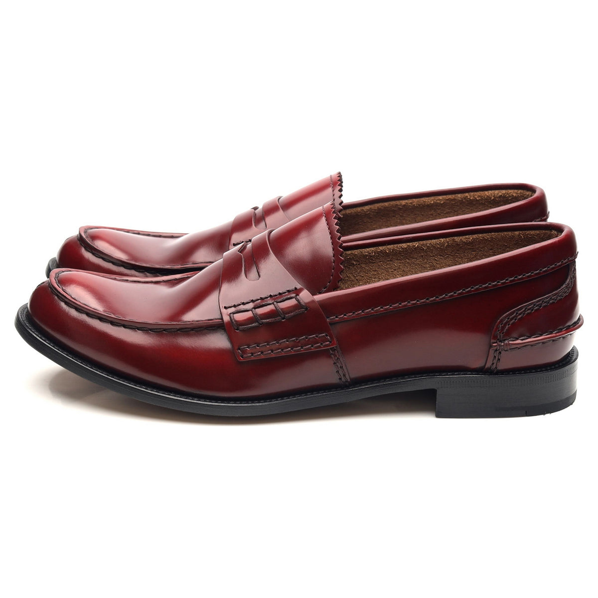 Women&#39;s &#39;Pembrey&#39; Red Leather Loafers UK 4.5