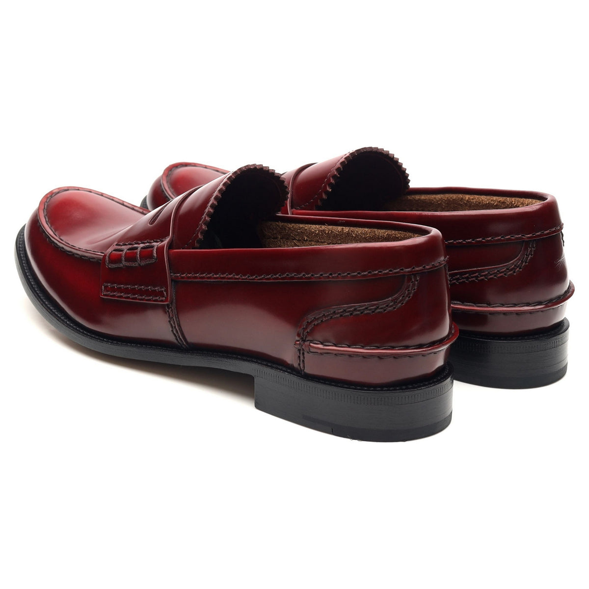 Women&#39;s &#39;Pembrey&#39; Red Leather Loafers UK 3