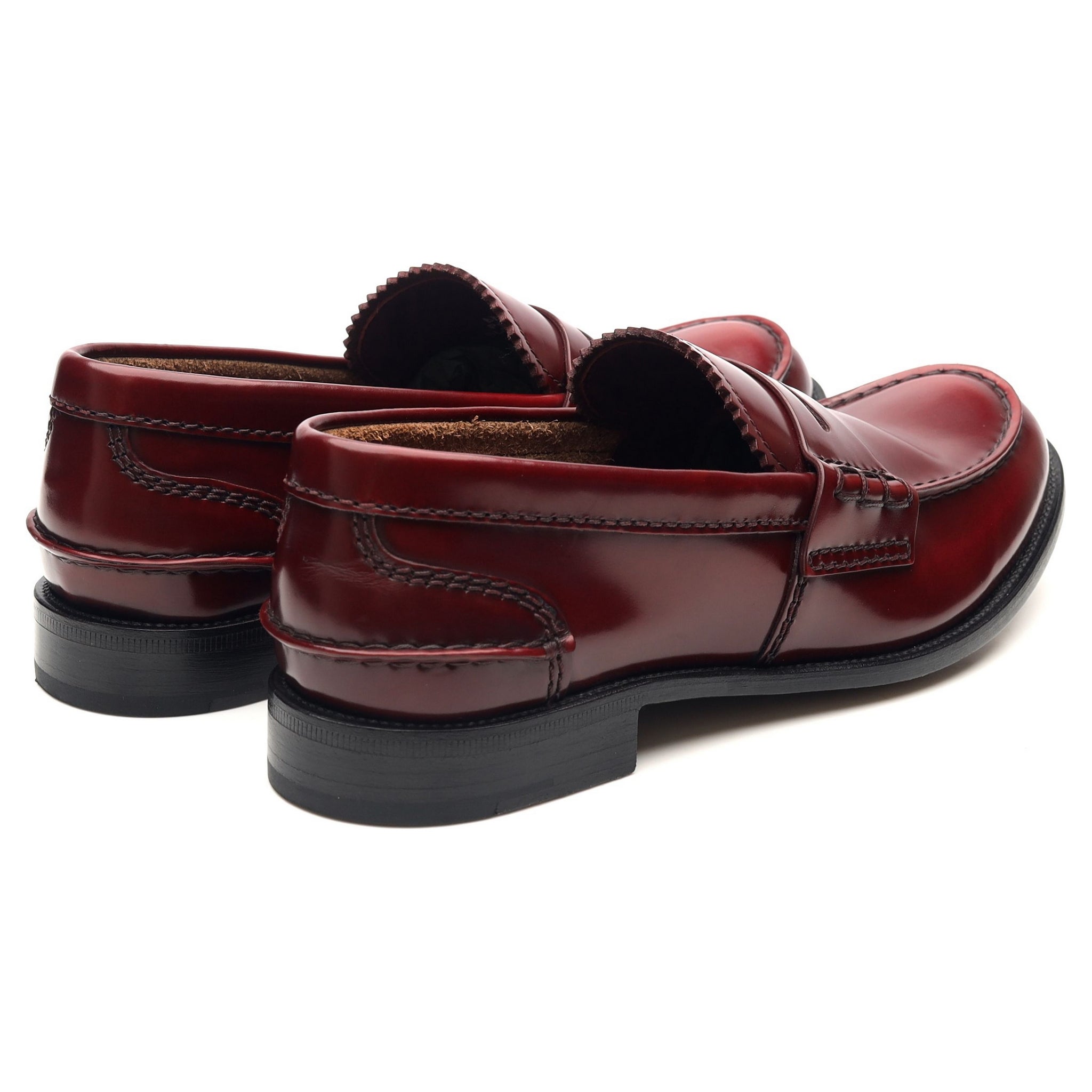 Women s Pembrey Red Leather Loafers UK 3 Abbot s Shoes