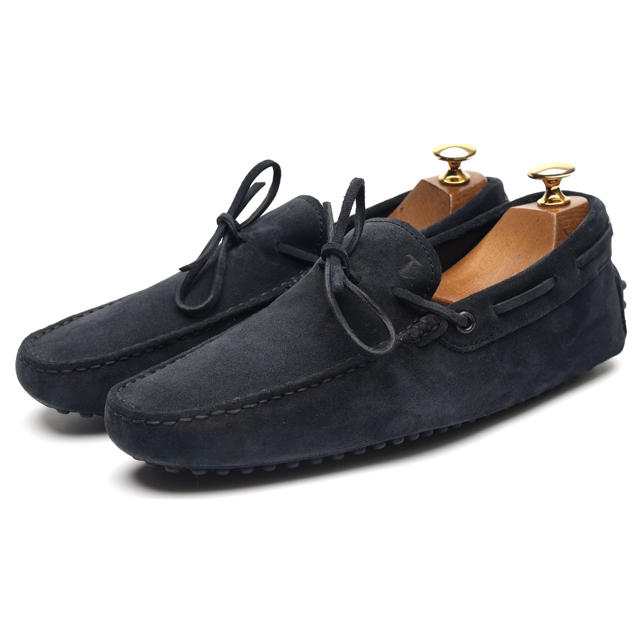Blind Stadion morfin Gommino Navy Blue Suede Driving Loafers UK 6 - Abbot's Shoes