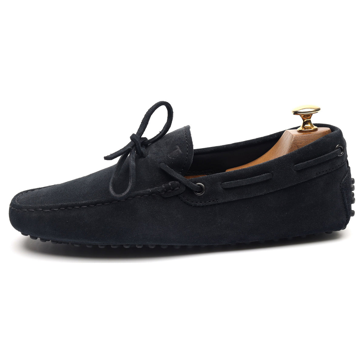 Gommino Navy Blue Suede Driving Loafers UK 6