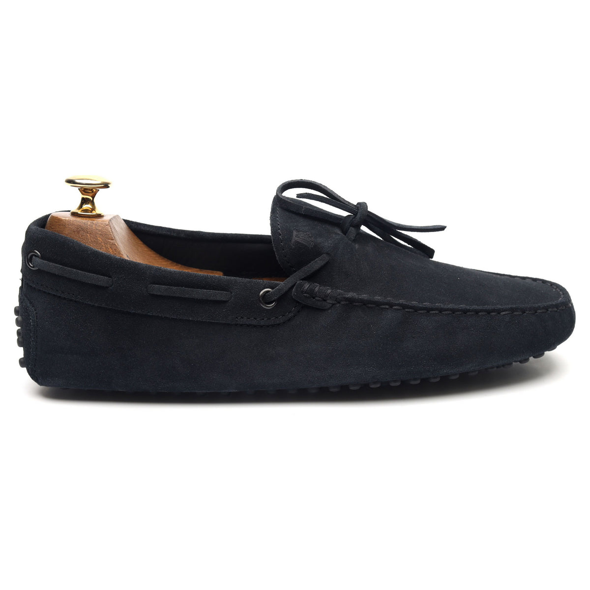 Gommino Navy Blue Suede Driving Loafers UK 6
